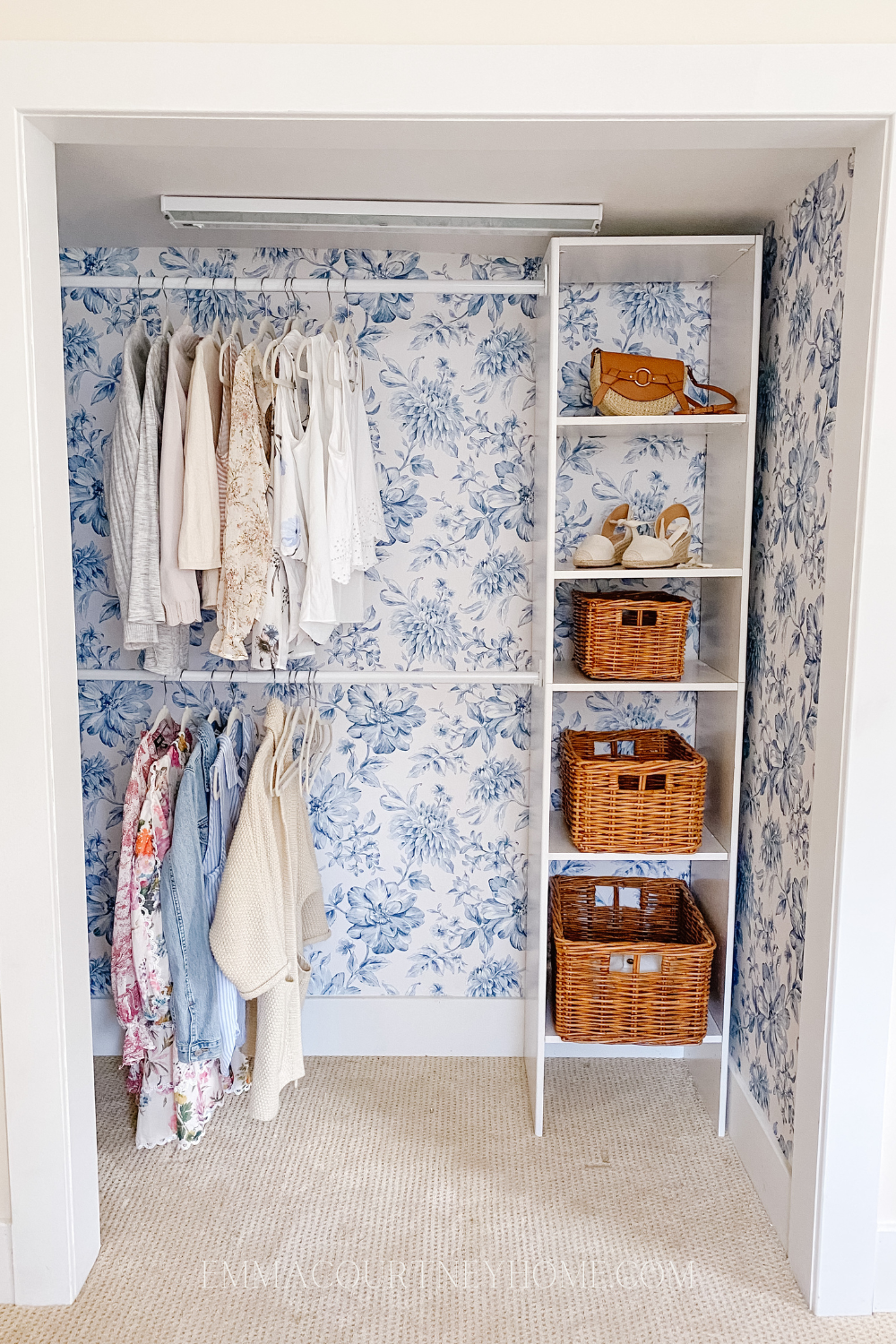 Add Wallpaper To Bedroom Closet Doors