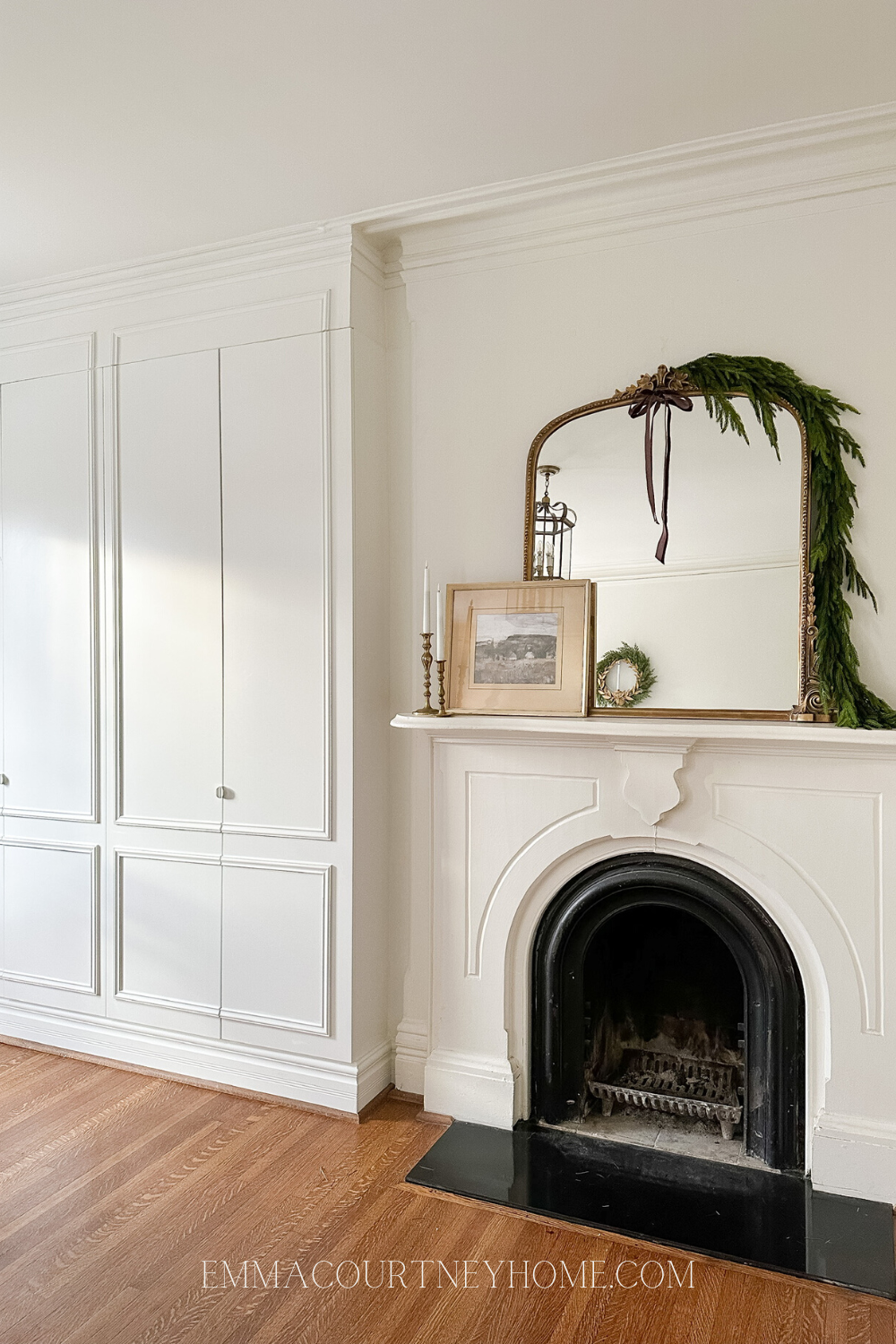 fireplace decorated for christmas was pax wardrobe hack beside