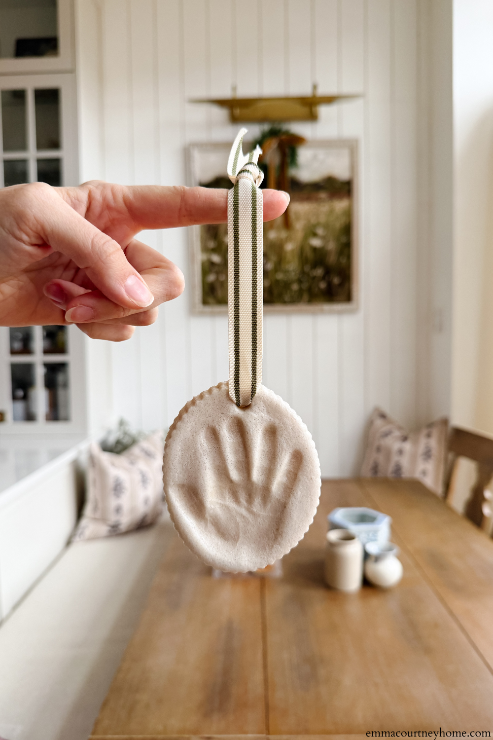 Salt Dough Baby Handprint Ornaments